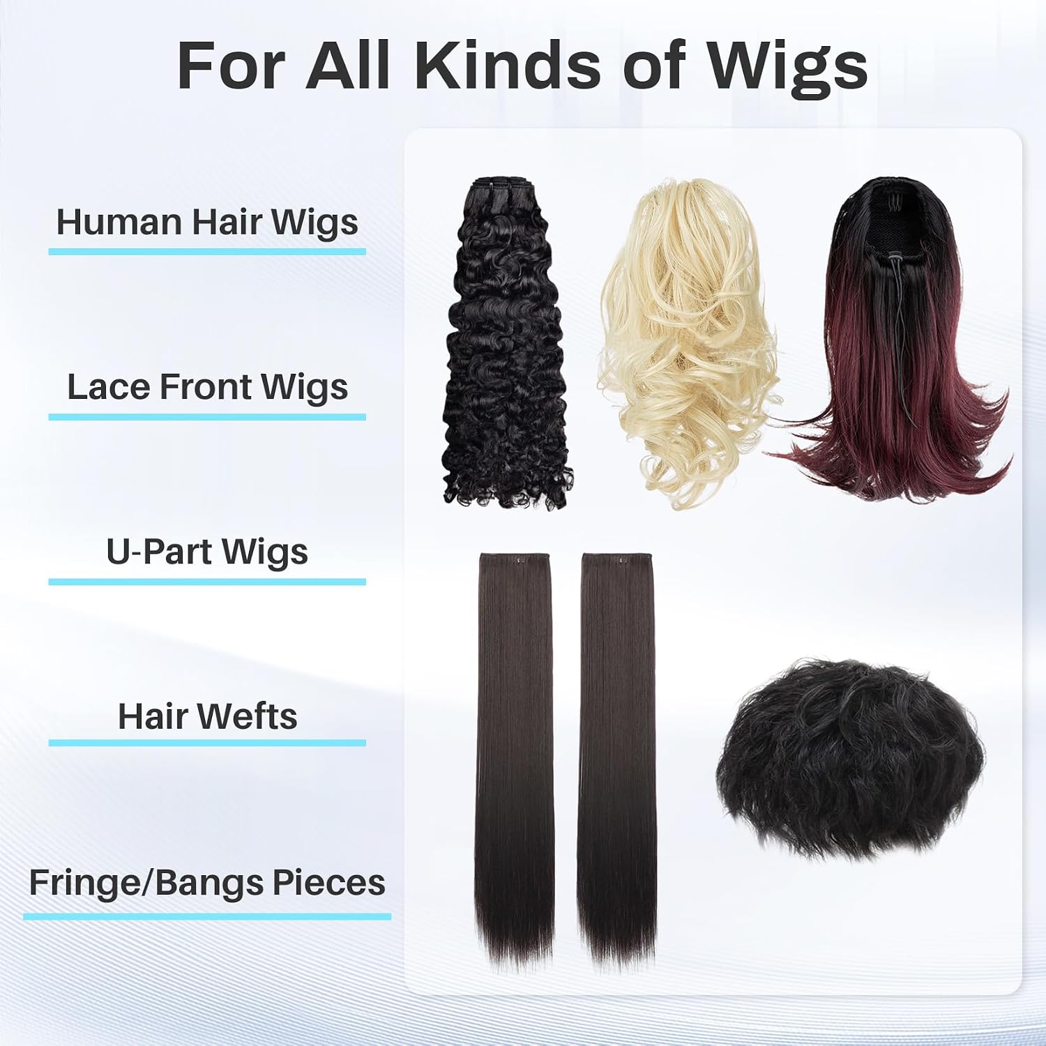 50PCS Wig Tape - Double Sided Ultra-Hold Lace Front Tape, Strong Sticky Waterproof ToupeeTape Replacement, Ultra-Thin Wig Glue Strip for Lace Wigs, Hairpiece Hair Extensions