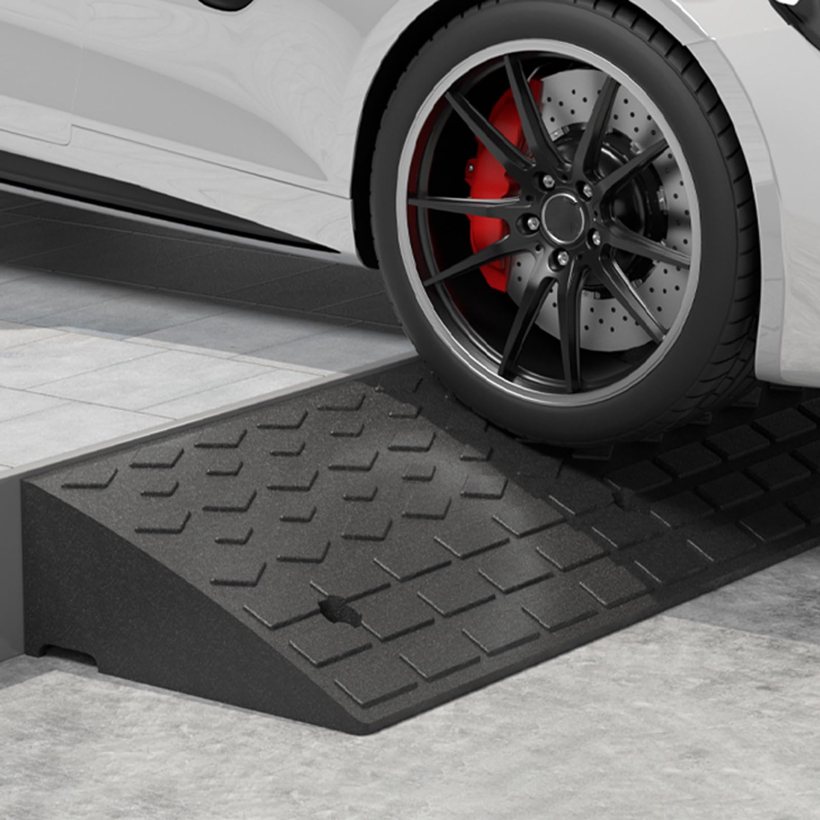Rampa De Umbral De Puerta,Rampa Bordillo,Rampa De Acera PortáTil,Rampa Acceso Coche PortáTil,Rampa Escalon para Sillas De Ruedas,Multifuncional,para Puertas,Escaleras,Coche,Moto