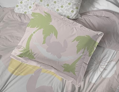 Miniatura 5 de Jay Franco Disney Lilo and Stitch - Juego de edredón tamaño matrimonial, ropa de cama de 7 piezas, incluye juego de sábanas y fundas de almohada,