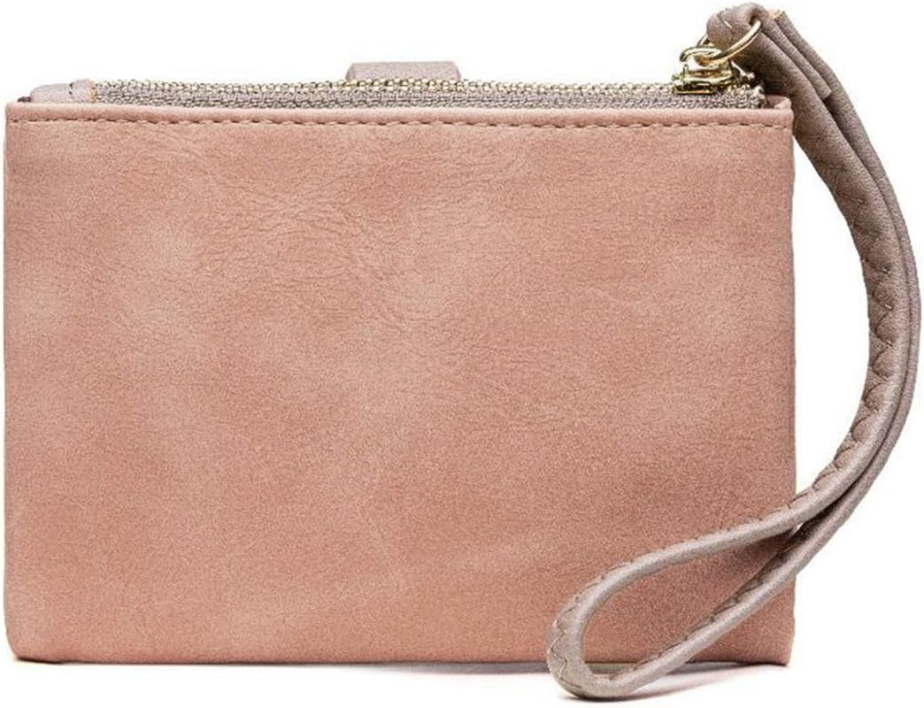 Wallets for Women Rfid Small Compact Bifold short Wallet,Ladies Wristlet Zipper Coin Purse - Image 5