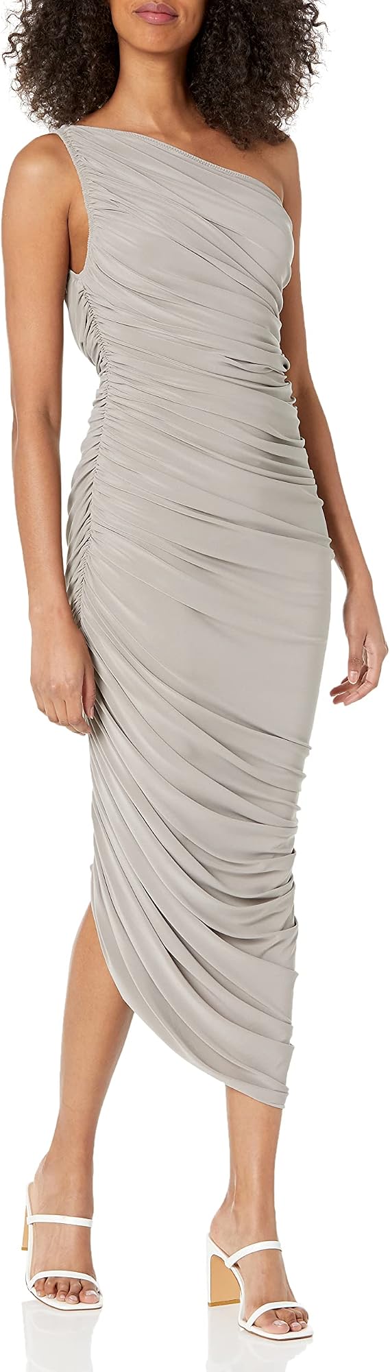 Norma Kamali Women's Diana Gown, Powder 