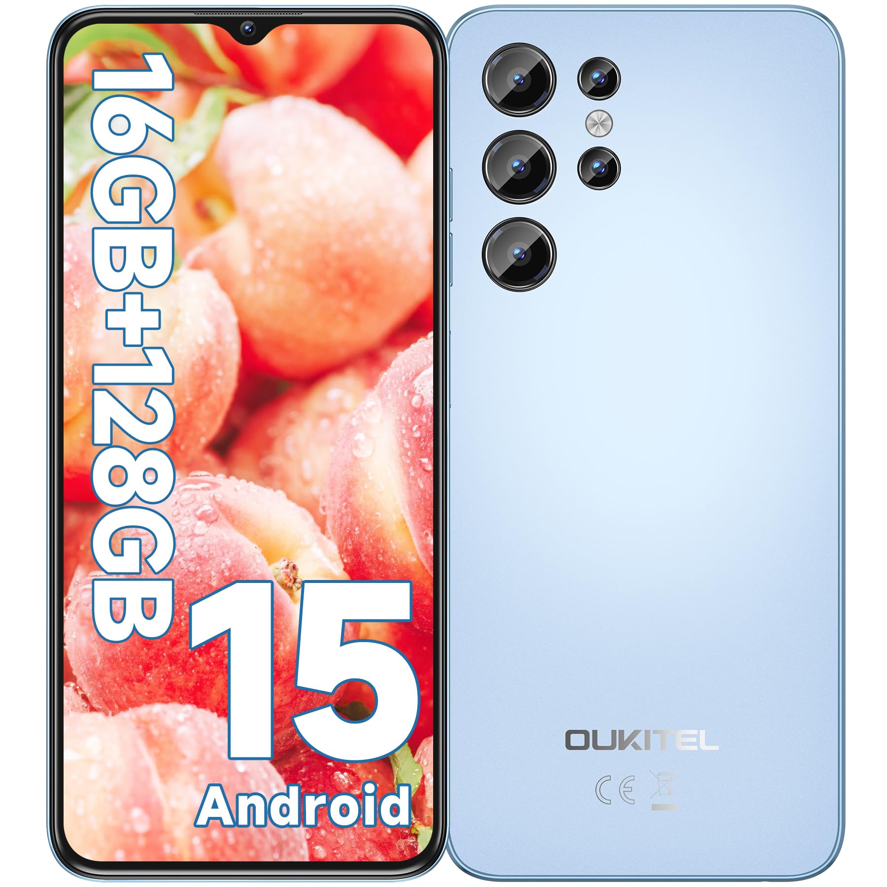 Amazon | OUKITEL C1 本体 SIMフリー スマホ 6.52インチ HD 大画面
