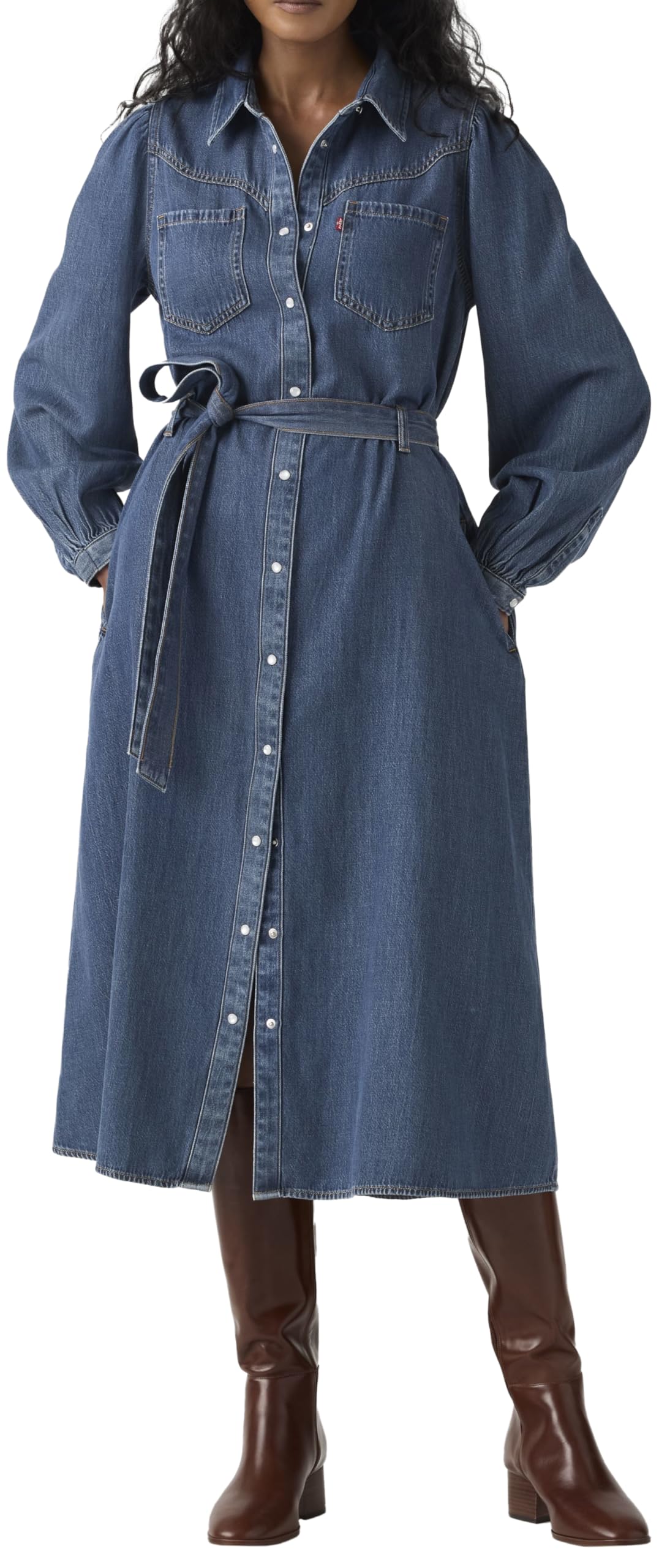 Journey Ls Maxi Dress Celestial Blue, Celestial Blue, L