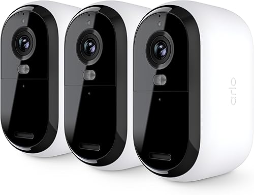 Arlo Cámara de seguridad Essential 1080p HD Exterior - Interior 2 generación Inalámbrica con foco, audio de 2 vías, visión nocturna a color,