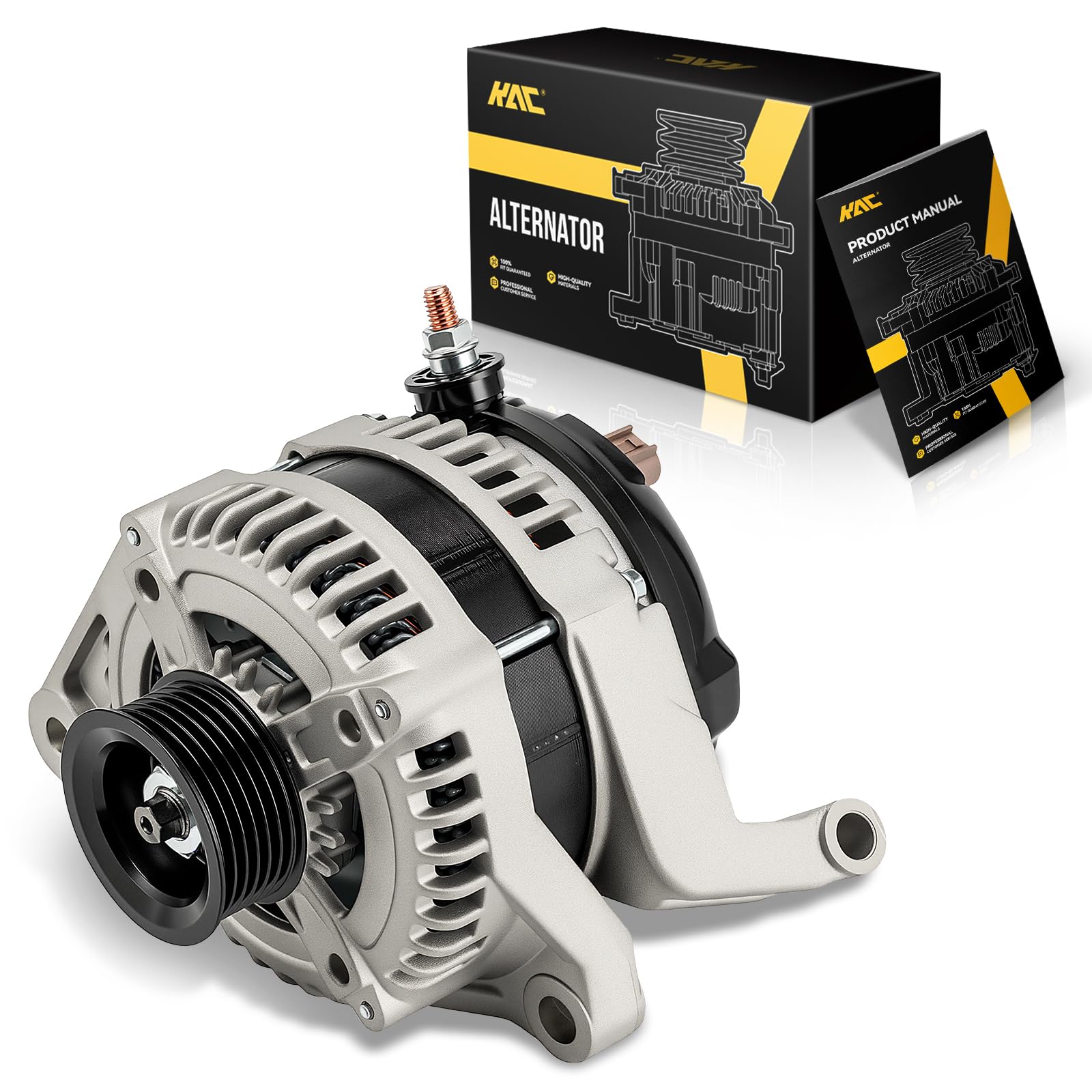 KAC 136Amp 13912N Alternator Replacement Compatible with 2002-2003 Dodge Ram 1500 4.7L, 2001-2006 Durango 4.7L, 2002 Liberty 3.7L, 2002-2003, 2006 Ram 1500 3.7L, 2002 Grand Cherokee, 2005-2006 Durango-image-22