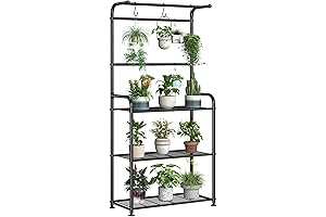 Triple-Tiered Hanging Plant Rack for Greenery Display