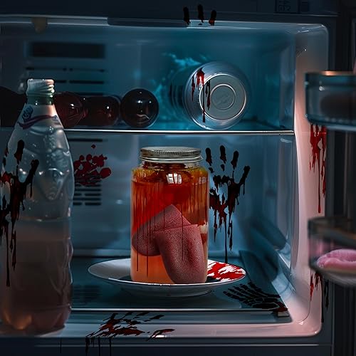 Miniatura 6 de Bimkole Lengua falsa de Halloween, lengua falsa horrible para Halloween, lengua de trucos, lengua falsa realista, accesorios de truco de magia de