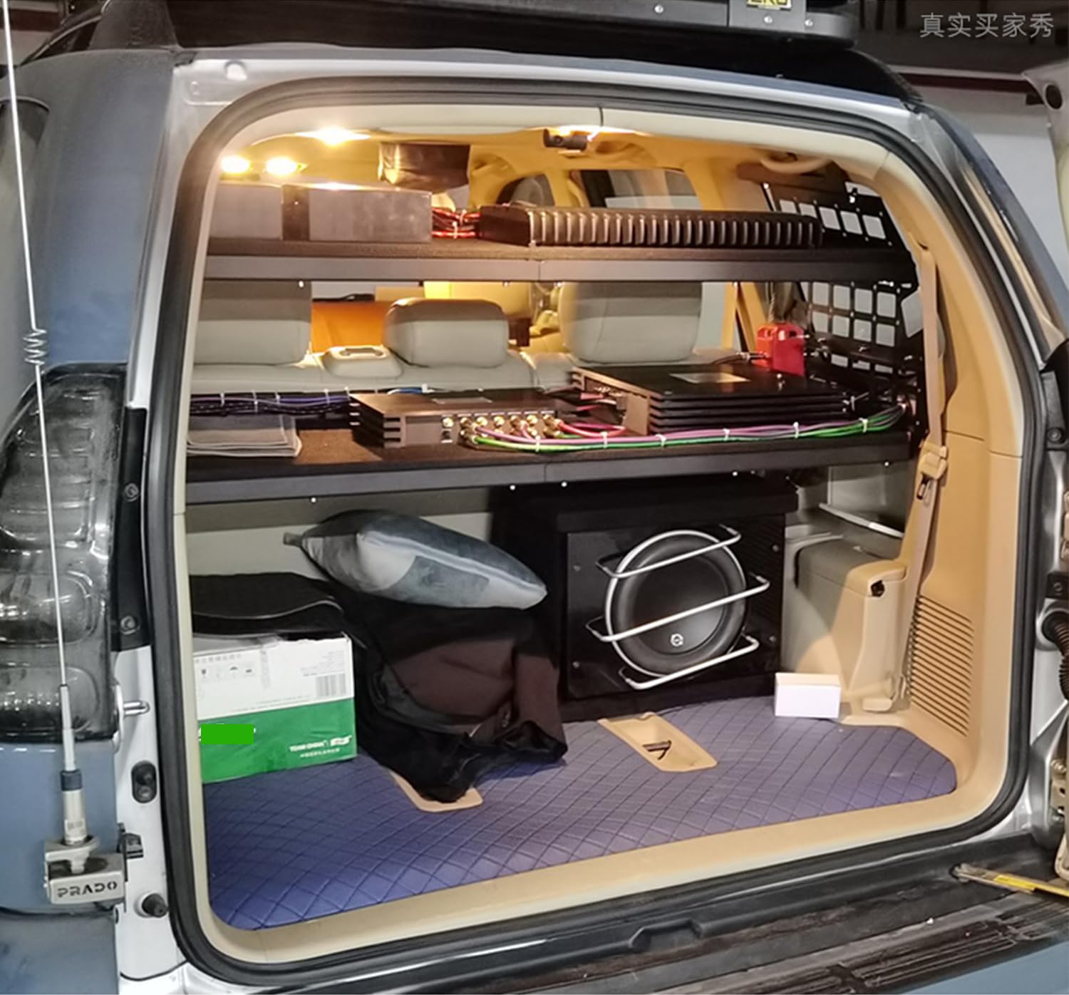 CTH for Lexus GX 470 GX470 2003-2009 Rear Trunk Modification Molle Panel Storage Panel Trunk Organizers Storage Cargo — view 3