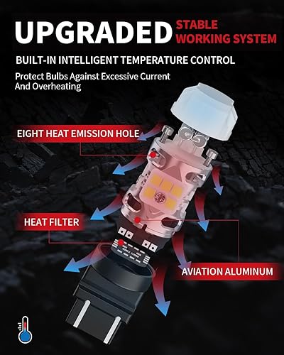 Miniatura 7 de LASFIT Bombilla LED T3 WT21W WT21W WT21 WT21W/7W Canbus sin errores para Ford Maverick XL XLT Lariat 2022 2023 2024, accesorios 2021 2022 F150 F250