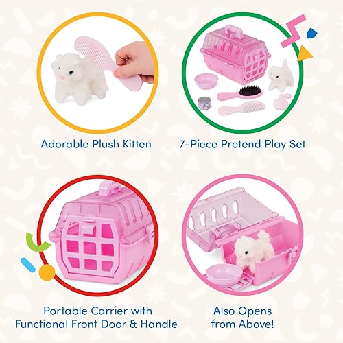 Miniatura 2 de Battat Círculo de juego - Transportador de mascotas - Gatito de peluche - Juguetes de peluche - Juego de simulación - Más de 3 años