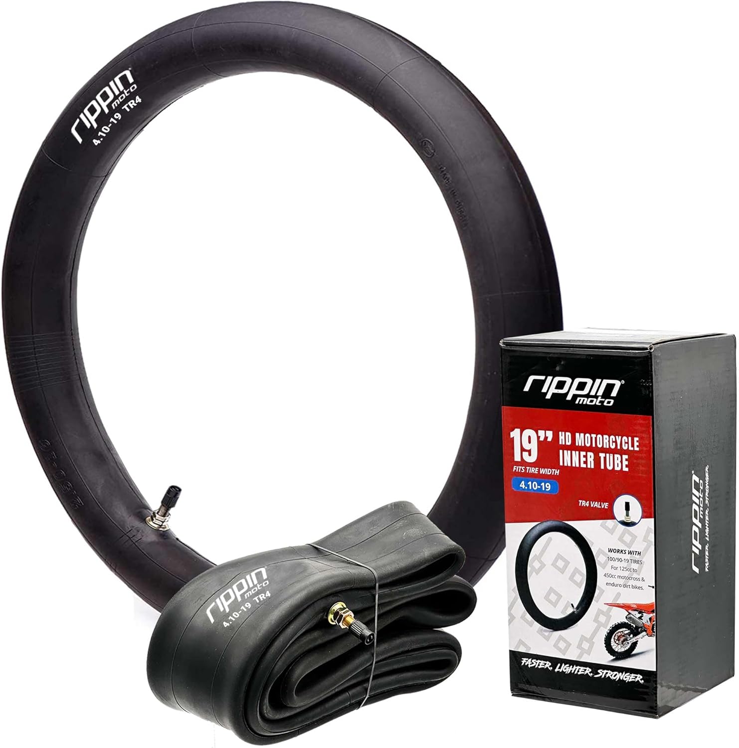 100/90-19 (4.10 X 19) Heavy Duty Motorcycle Tube – 3mm Thick – TR4 Valve – Fits Most 19″ (4.10-19) Dirt Bike Tires 100/90-19 (4.10 X 19) Heavy Duty Motorcycle Tube – 3mm Thick – TR4 Valve – Fits Most 19″ (4.10-19) Dirt Bike Tires