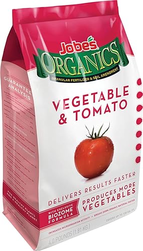 Jobes 09026 Fertilizante granular de tomate vegetal orgánico se vende como 1 unidad