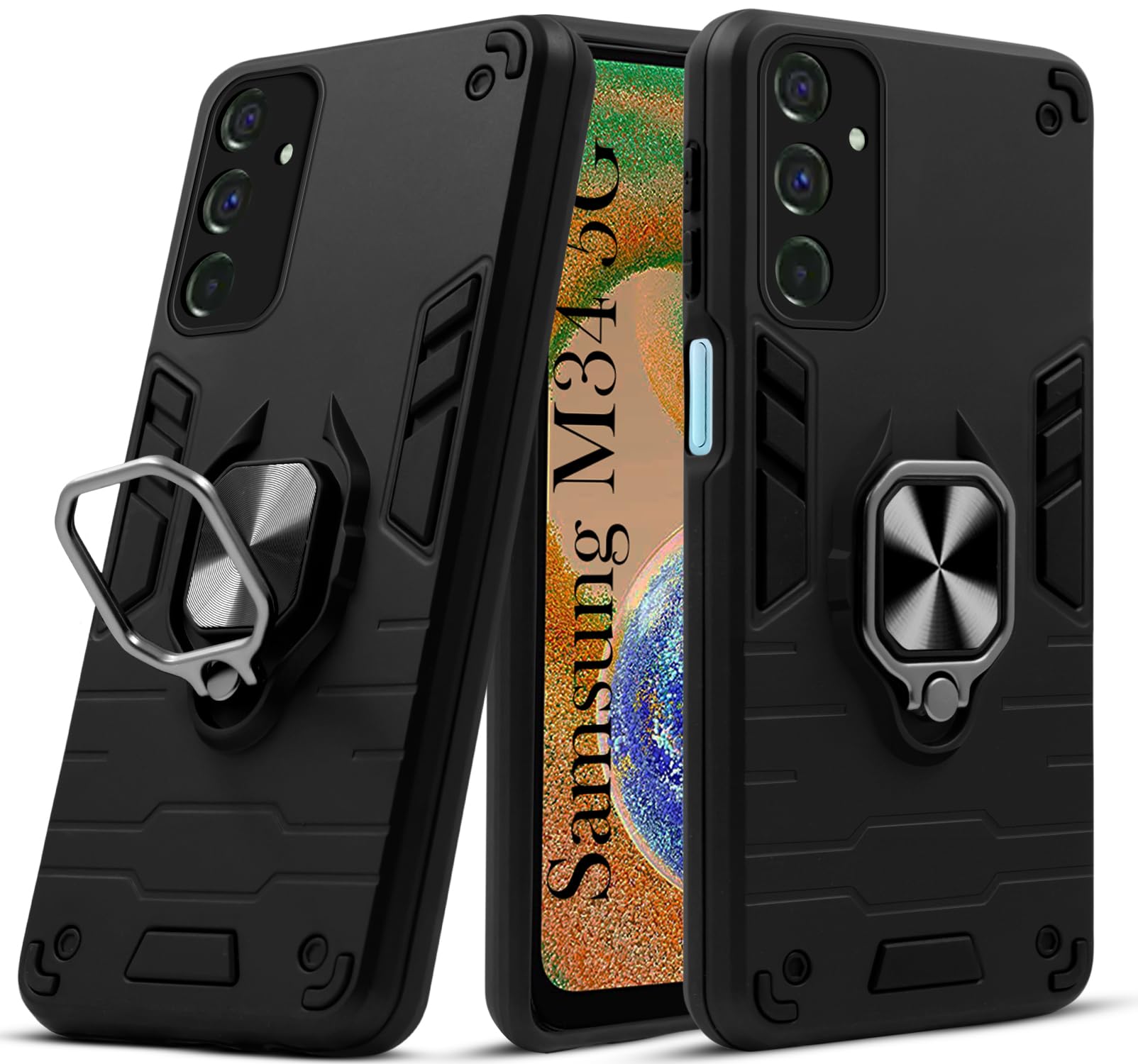 Jkobi Back Cover Case for Samsung Galaxy M34 5G (Shockproof Polycarbonate Dual Layer Hybrid Armor | Robust Black) (B0CJVJ834D) Amazon Price History, Amazon Price Tracker