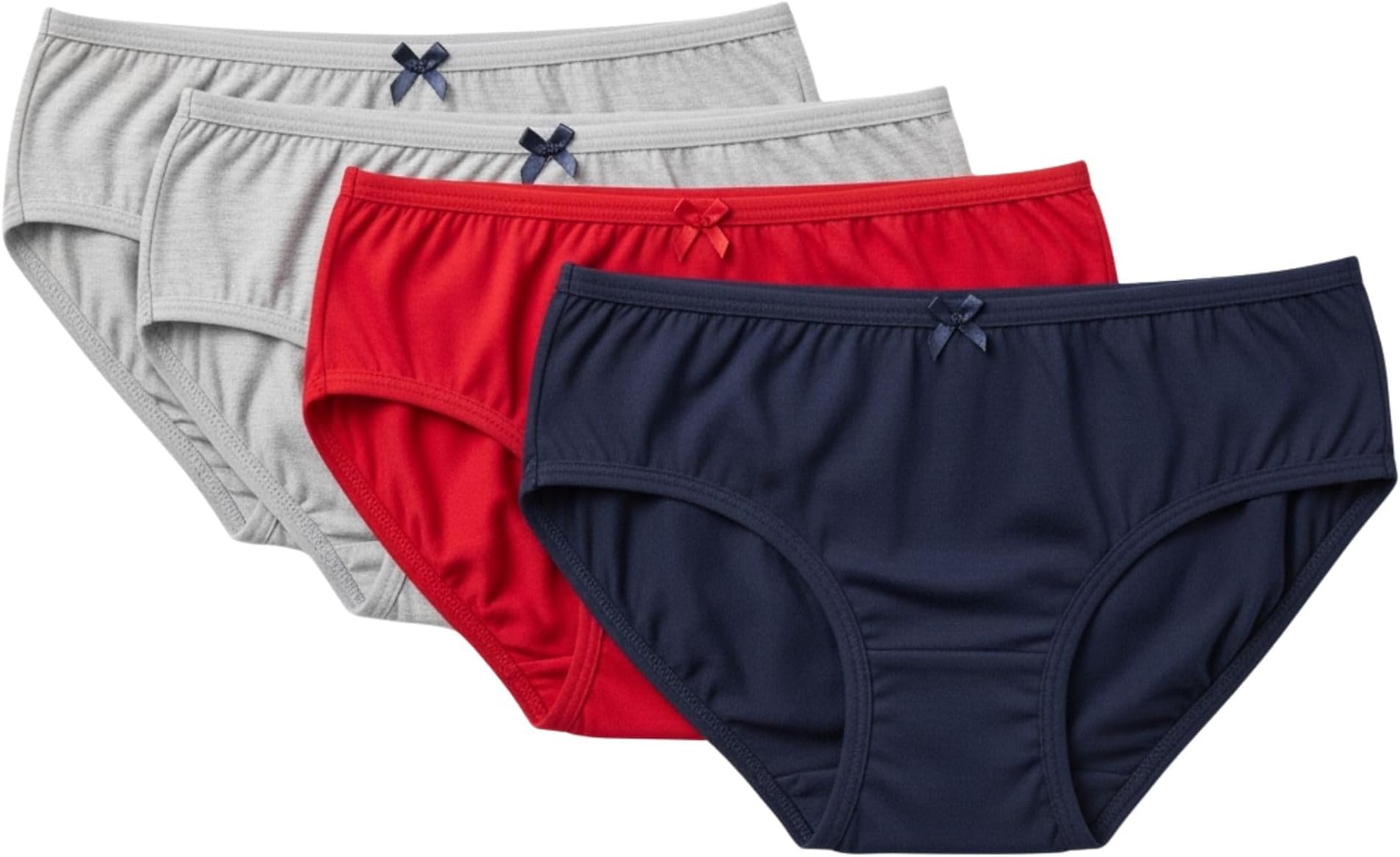 Essentials Cotton Panties for Girls, Comfortable Mid-Waist Hipster Panty with Stretchable Soft Inner Elastic, Full Coverage Breathable Briefs (Multicolor) Solid & Printed