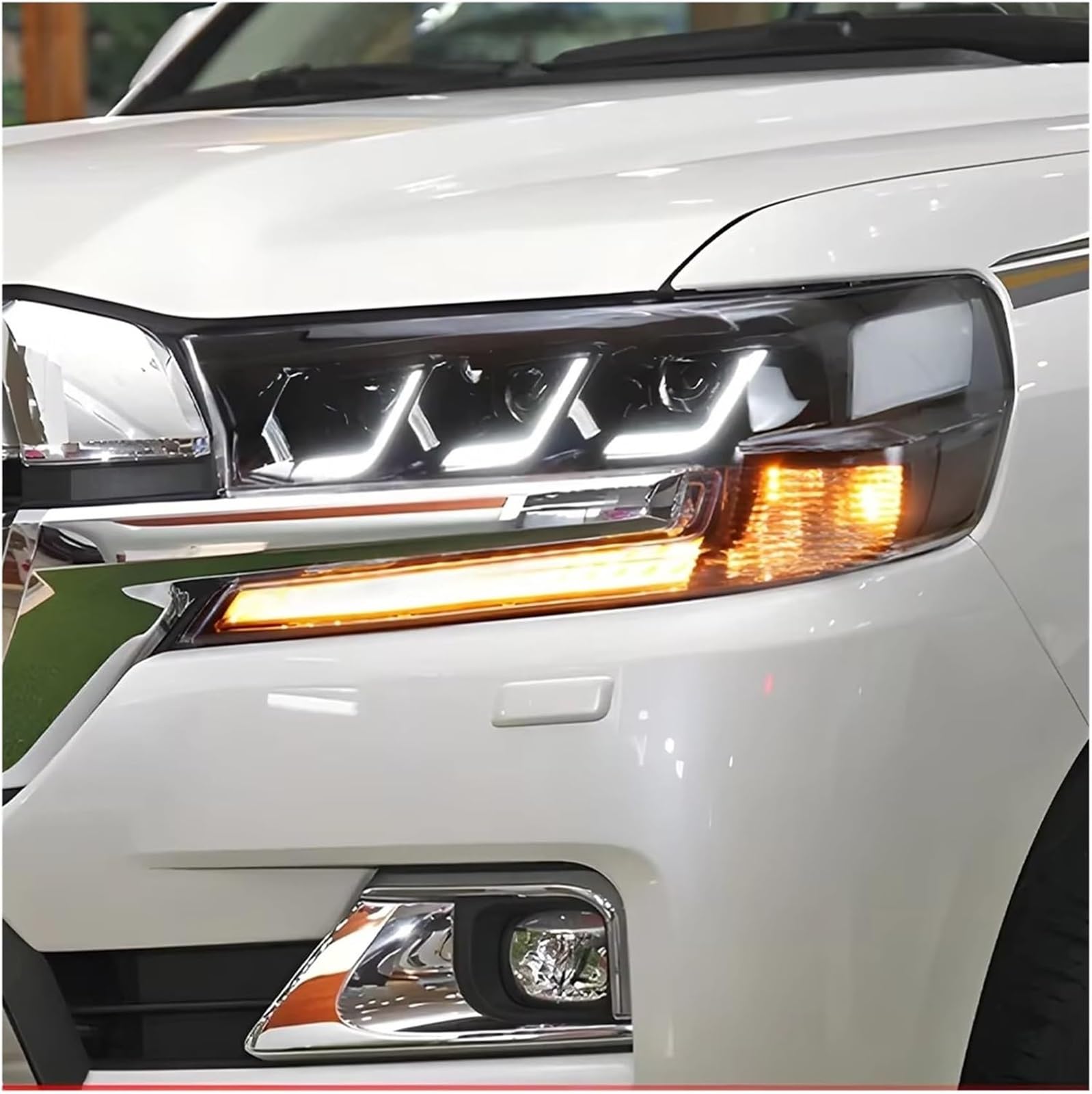 Autoscheinwerfer Scheinwerfer Montage für Toyota Für Land Für Cruiser 2016-2019 Auto Front Lampen