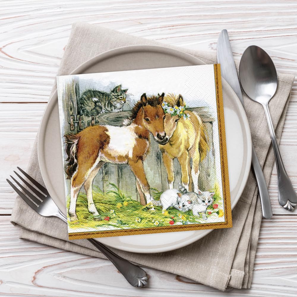 Anniversary House Tiflair Celebration Gold Lunch-Servietten – 3-lagig, Recycelbar, Für Festliche Tische