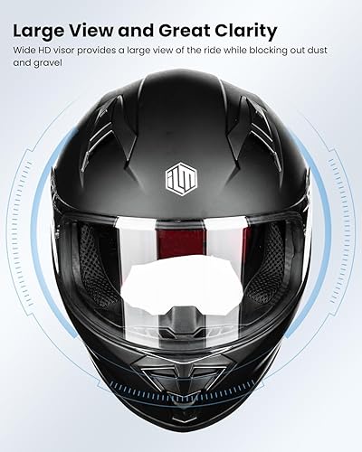 Miniatura 5 de ILM Casco de motocicleta de cara completa para niños y jóvenes, DOT ECE, motocross, ATV, motocross, casco de calle, modelo MF521