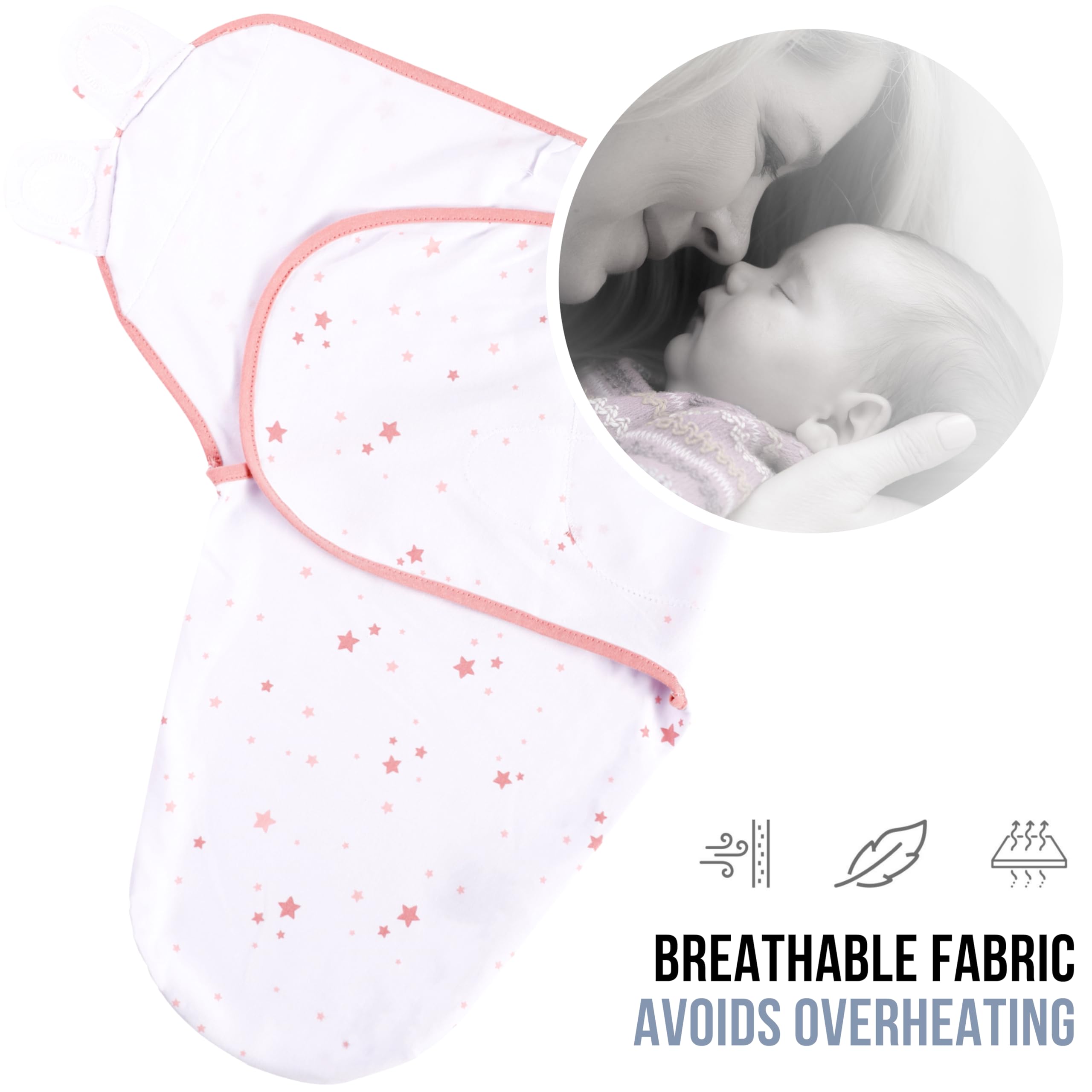 Mama Cheetah Baby Swaddle Blanket, Easy Swaddle Sleep Sack, Adjustable Blanket Wrap, Infant and Newborn Swaddles - Image 3