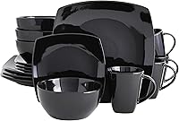 Vista 24 de Gibson Elite Soho Lounge - Juego de vajilla (16 piezas), color verde