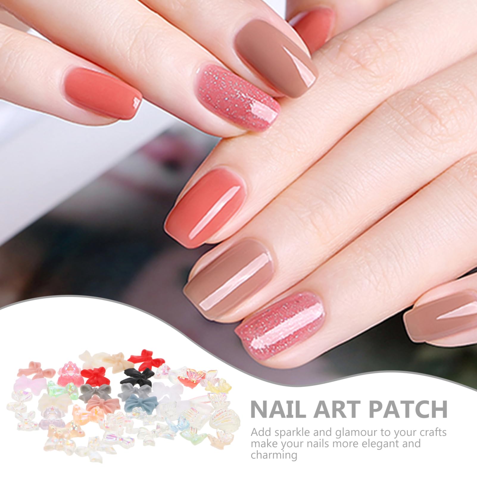 3 Set Decorazioni Per Unghie Charm Per Manicure Ciondoli Per Unghie Accessori Nail Art Unici Per Speciali 2 Scatole*3