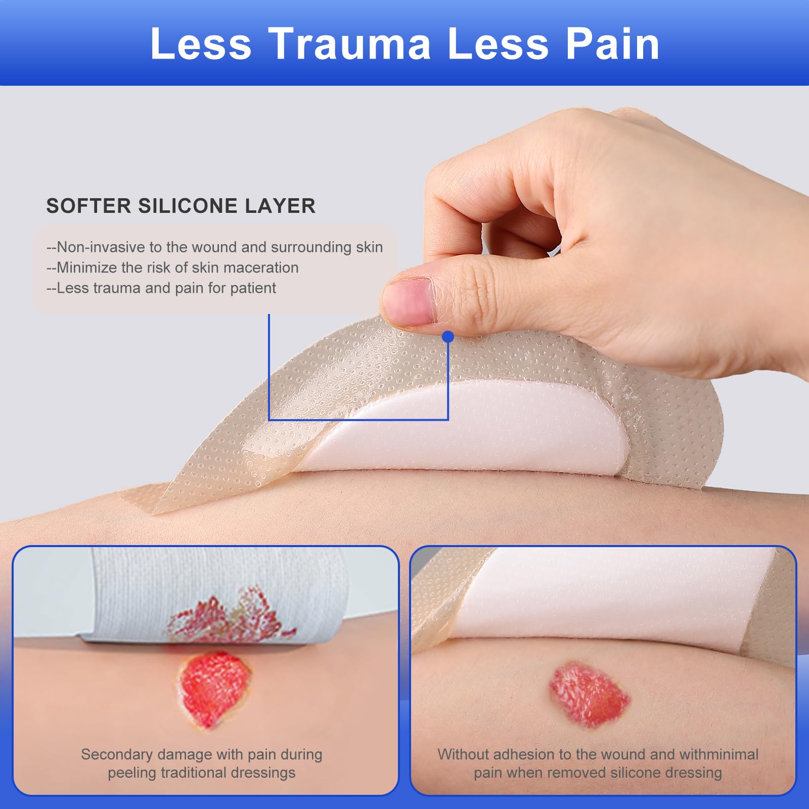 Niceful Sacral Silicone Dressings - Bed Sore Protection -6