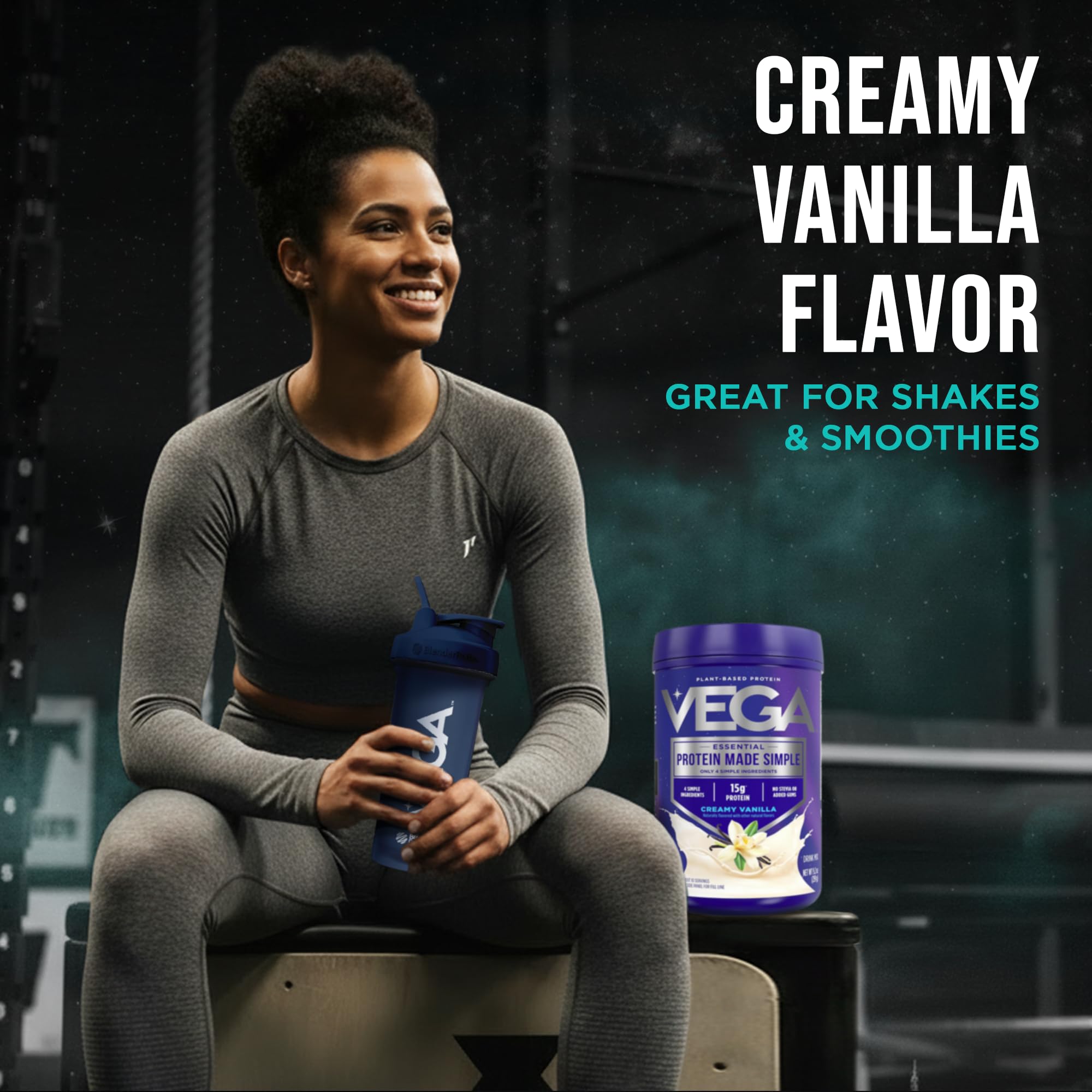 Vega Protein Made Simple Plant-Based Vanilla Protein Powder with 15g Protein – Stevia-Free, Clean Nutrition – 9.2 oz (10 Servings) — Amazon image 6