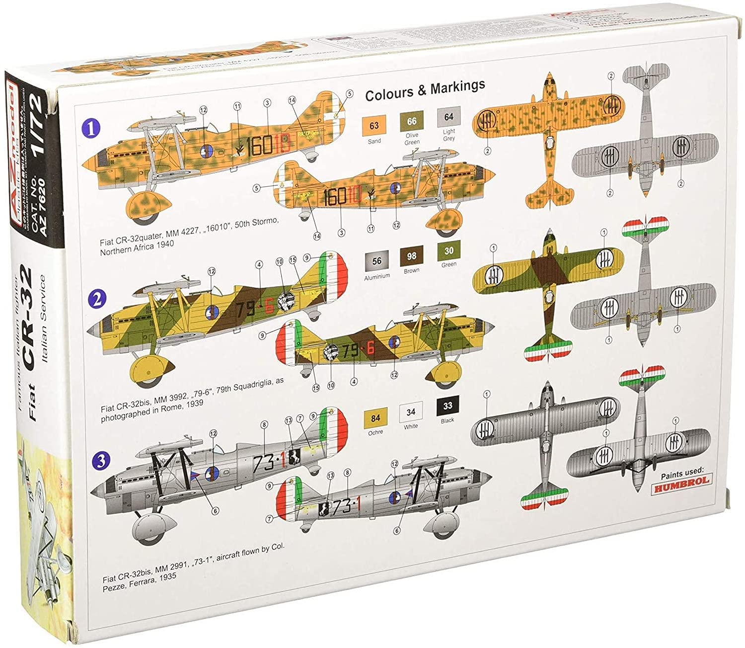 Amazon | AZモデル 1/72 イタリア空軍 フィアット CR.32 プラモデル