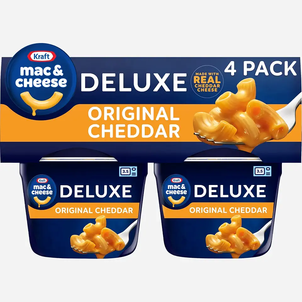Kraft Deluxe Original Easy Microwavable Macaroni and Cheese...