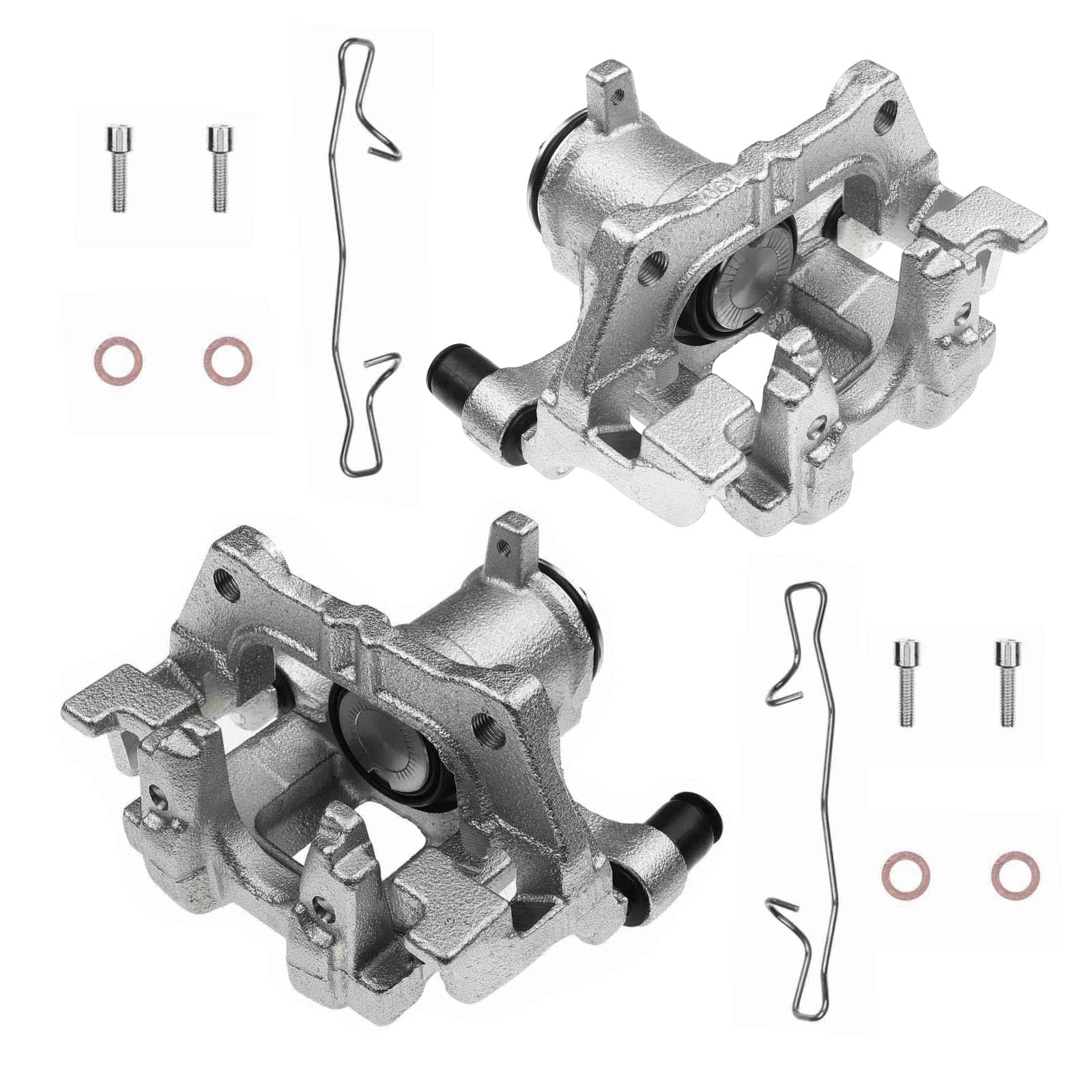 A-Premium Disc Brake Caliper Assembly with Bracket Compatible with Select Honda Models - Civic 2016-2020, Insight 2019-2021, 1.5L 2.0L - Rear Driver and Passenger Side