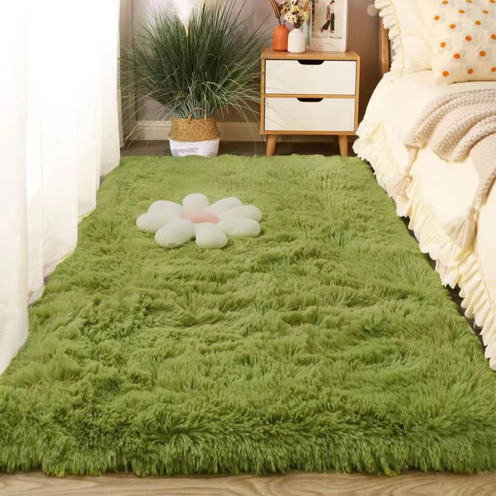 Tapis de salon à poils longs contre le sol froid tapis shaggy 120x270