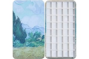 FCLUB Empty Watercolor Palette, 40 Empty Wells Ready for Customization!