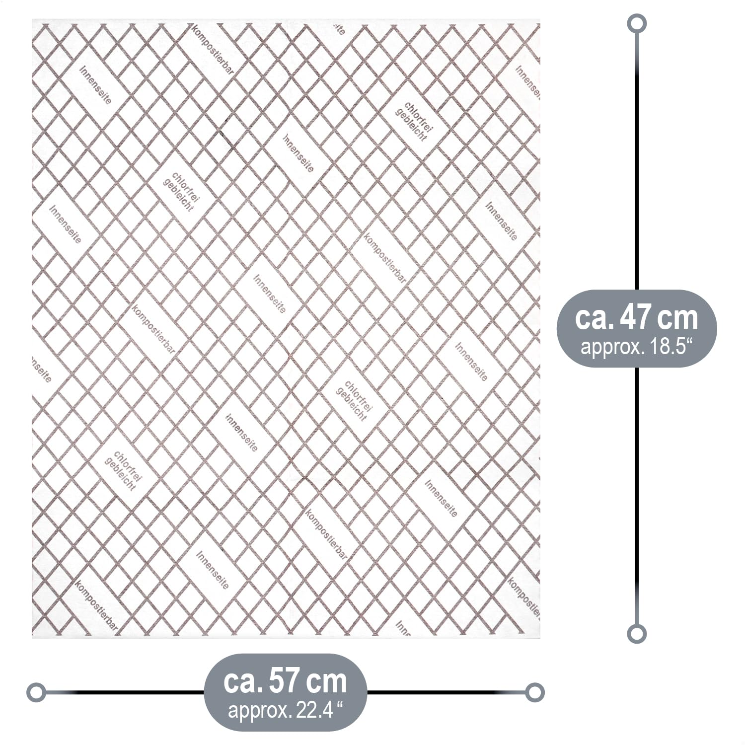 COM-FOUR® Filtro extractor 2x para campana extractora con alto rendimiento de filtrado - Filtro plano universal de 1 mm, recortable a medida con indicador de saturación (Con indicador - 2 piezas) — view 6