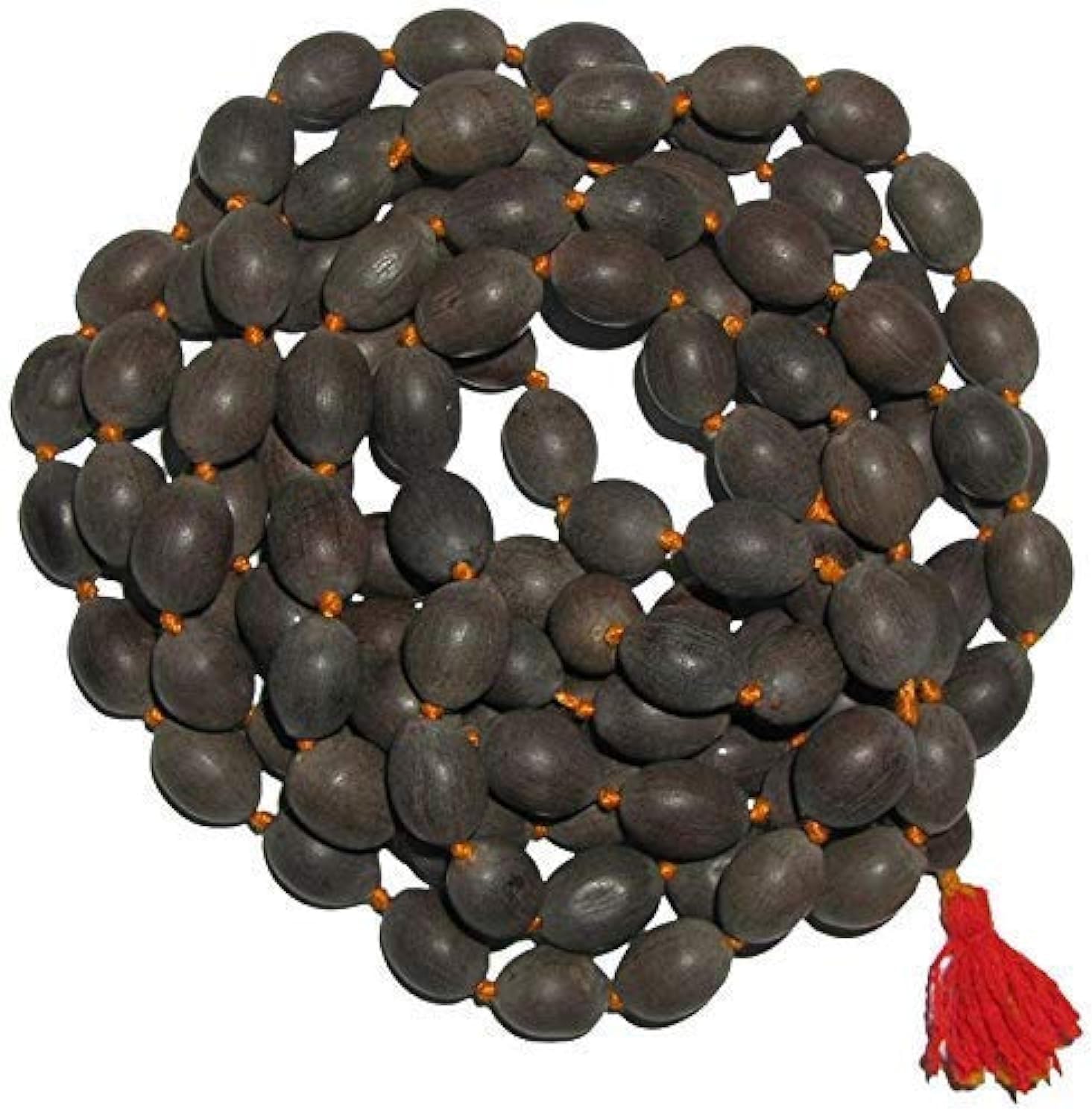 Meerut Bazaar Energized Pure Certified Natural Thamara/Lotus Seed/Kamalgatte Mala 108+1 Beads for Lakshmi Pooja