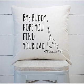 BYRON HOYLE Bye Buddy Hope You Encontrar, funda de cojín, funda de almohada de lino rústico decorativo lumbar para silla habitación sofá coche, decoración del hogar, inauguración de la casa 45 x 45 cm