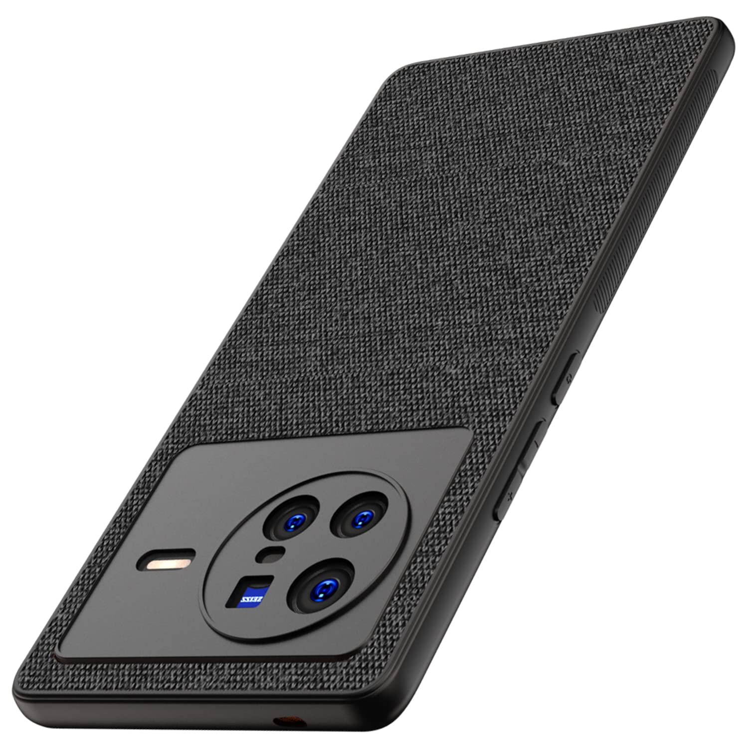 Kapa Soft Fabric Hybrid Protective Back Case Cover for Vivo X80 (Black) (B0B2RKZHVS) Amazon Price History, Amazon Price Tracker