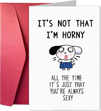 Joycard Funny cards, sexy anniversary cards, birthday cards, naughty Valentines cards for him or her