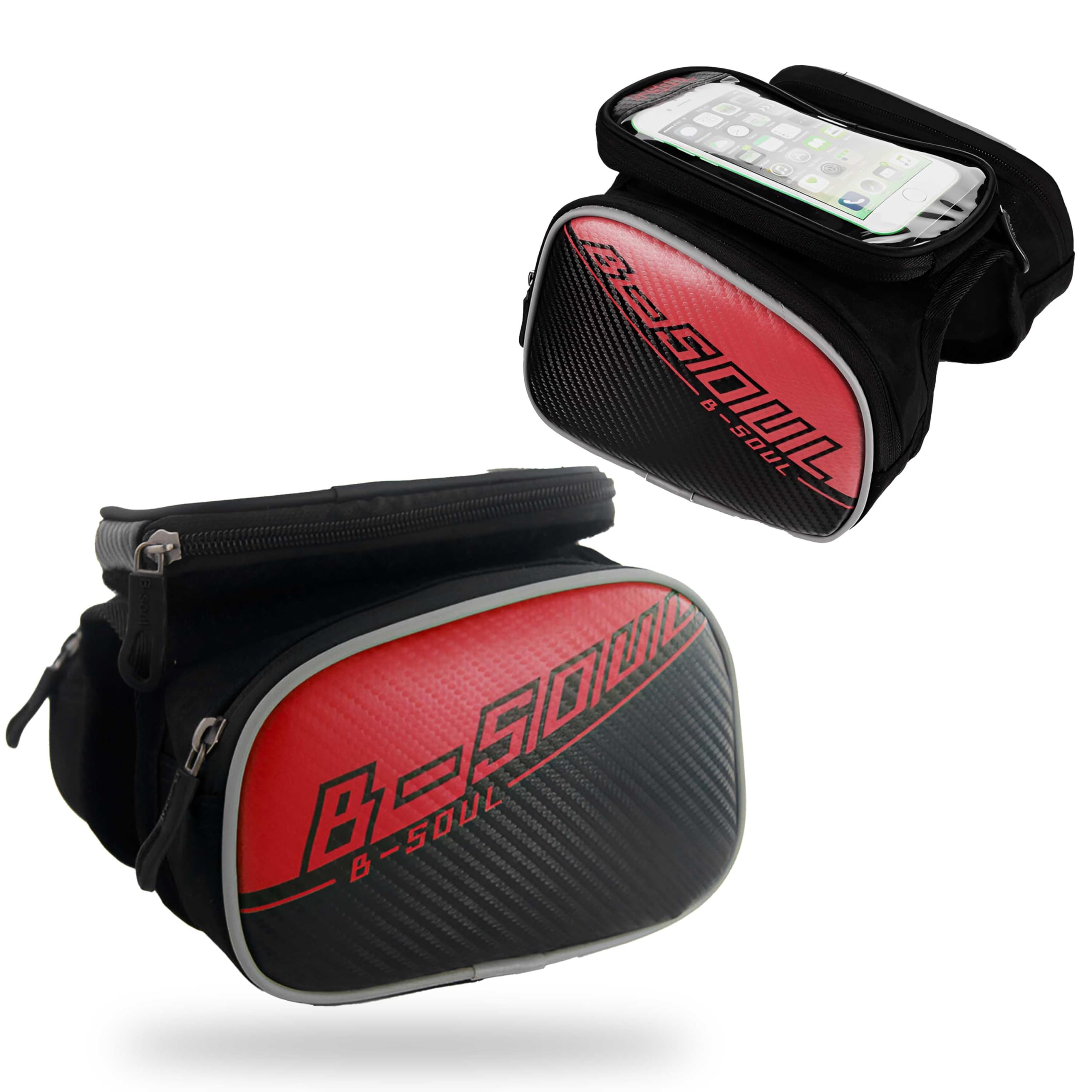 Kraptick Cycle Double-Sided Frame Bag, Bike Frame Bag, Frame-Mounted Bike Bag, Multi-Frame Storage Pouch, Waterproof Frame Bag with Double Sided Pouch (Red) (B0CQ7XDQ76) Amazon Price History, Amazon Price Tracker
