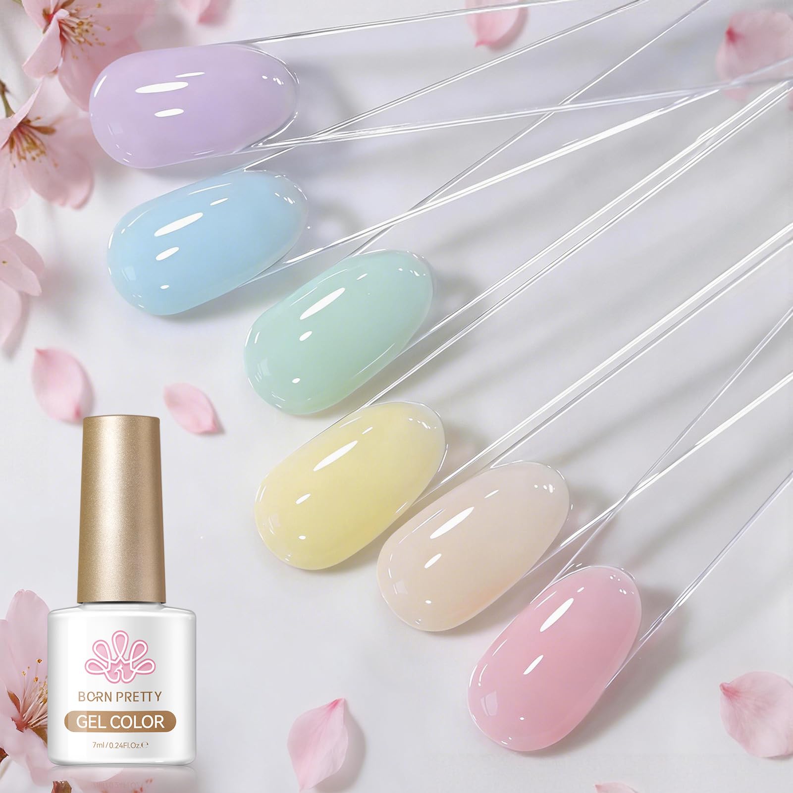 BORN PRETTY ジェルネイル 6本セット 7ml Amazon.co.jp: BORN PRETTY ジェルネイル 6 色セット シアーカラー