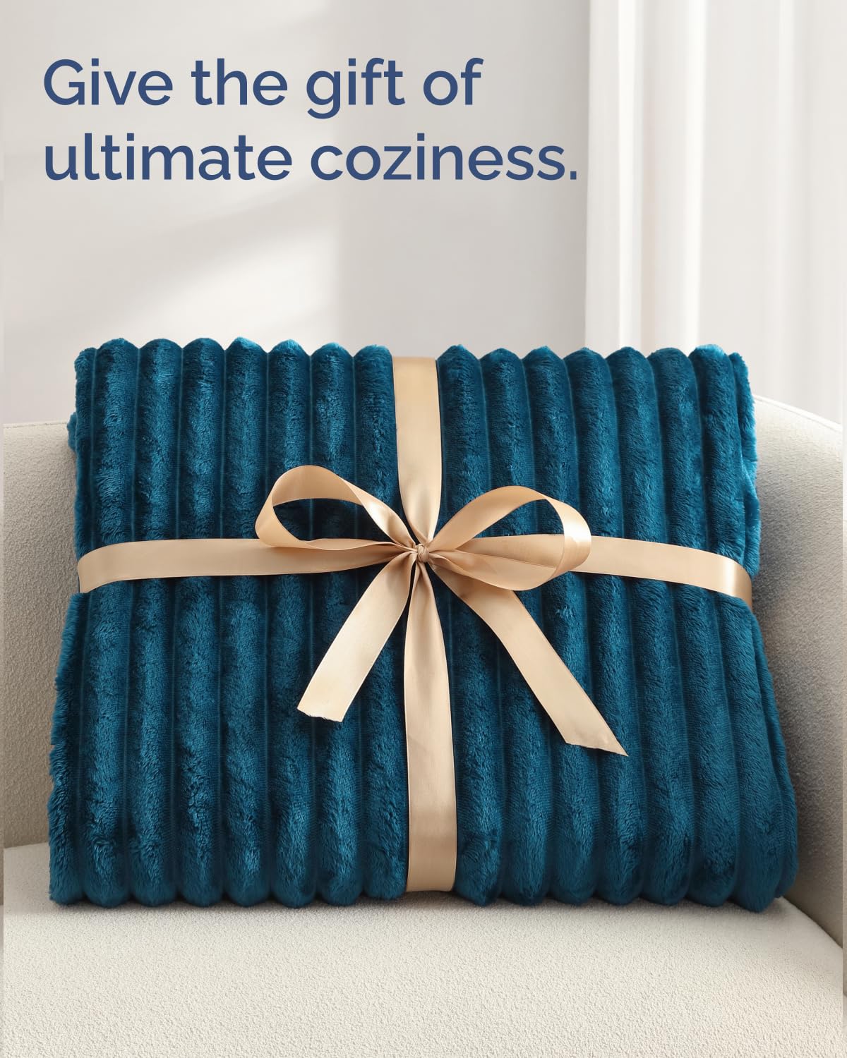 Super Soft Fleece Blanket Throw Size - Fleece Throw Blanket for Bed, Couch & Chair - Cozy, Warm & Breathable - All Season Fuzzy, Cute Decor, Microplush Bedding for Women, Men and Teens - 50x60, Navy — view 7