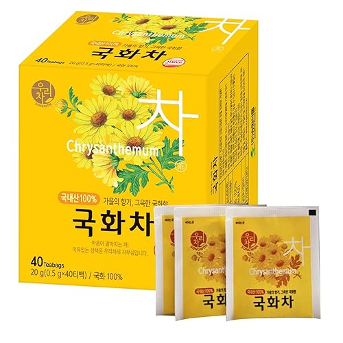 Miniatura 7 de SONGWON Té de crisantemo 100% coreano, té floral y aromático con 40 bolsas de té (0.02 oz cada una)
