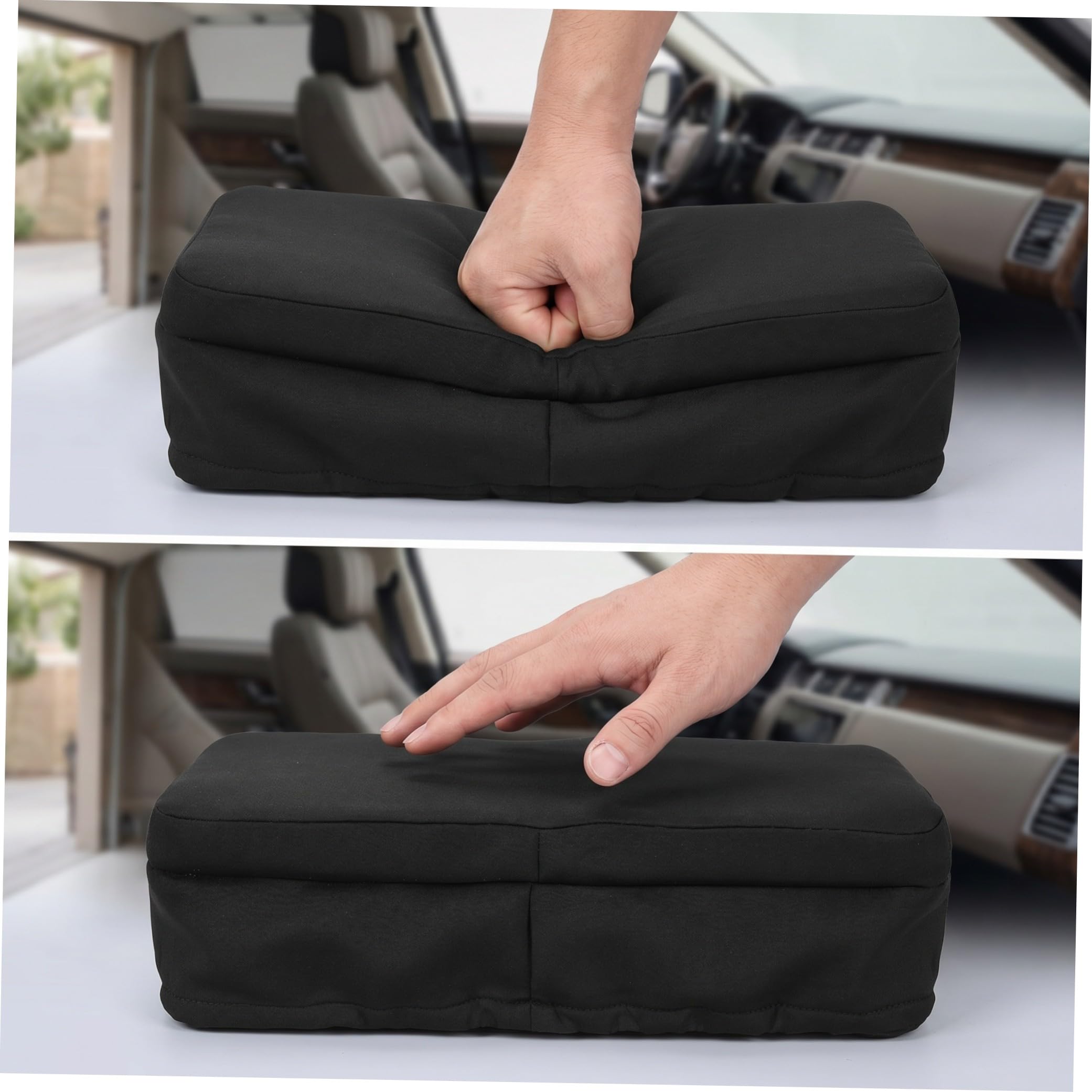 Baluue 2 Piezas Funda para Asiento de Andador de Rodilla Espuma Viscoelástica y Contornos Ergonómicos de Poliéster para Scooter de Rodilla Uso en Casa o Hospital