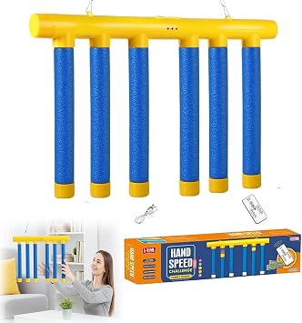 Reflective Drop Stick Challenge Game Set, 2026 New Hand Eye Coordination Reflex Training, 3 Adjustable Speed Modes, Catching Sticks Game for All Ages, Reflex Game Falling Sticks