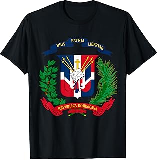 Coat of Arms Republica Dominicana Bandera Dominican Flag T-Shirt