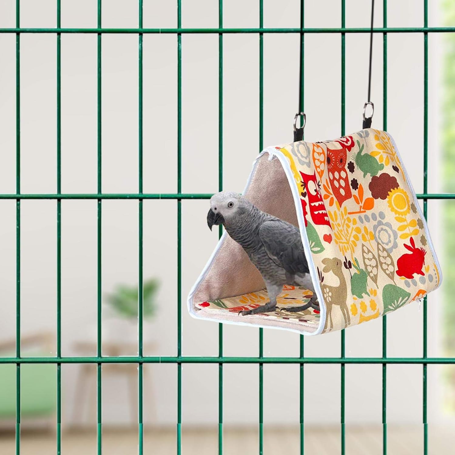 Hitasi インコおもちゃ 吊り下げ式 鳥用 バードテント ベッド かご おしゃれ 両面可用 寝床 布製 鳥 おやすみ Hitasi インコおもちゃ 吊り下げ式 鳥用 バードテント ベッド かご おしゃれ 両面可用 寝床 布製 鳥 おやすみ