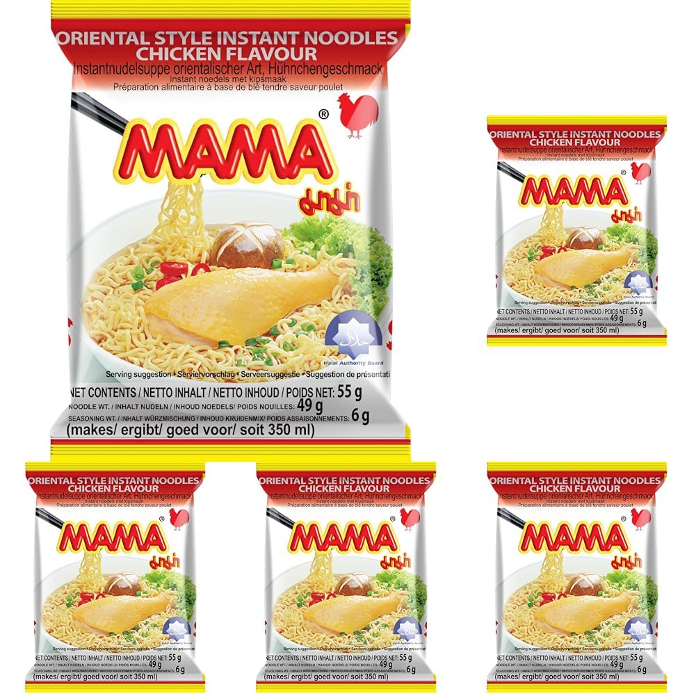 MAMA - Instant Nudeln Hühn - (1 X 55 GR) (Packung mit 5)