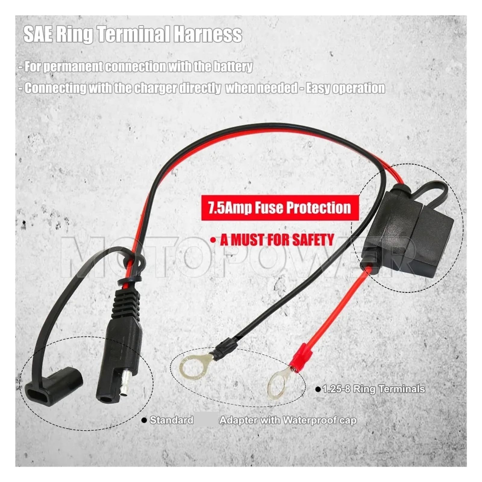 Chargeur de Batterie, Chargeur/mainteneur de batterie intelligent entièrement automatique 12 V 1,5 A for voiture, camion, bateau et moto