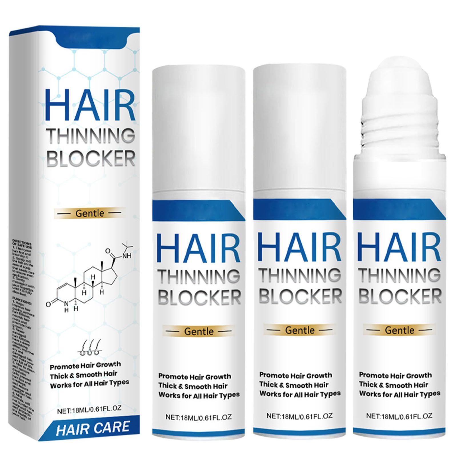 Genthair DHT 𝐁𝐥𝐨𝐜𝐤𝐞𝐫 for Men, Genthair Hair Growth for Men, Genthair Roll On, Gent Hair DHT Spray, Genthair Hair Thinning for Men