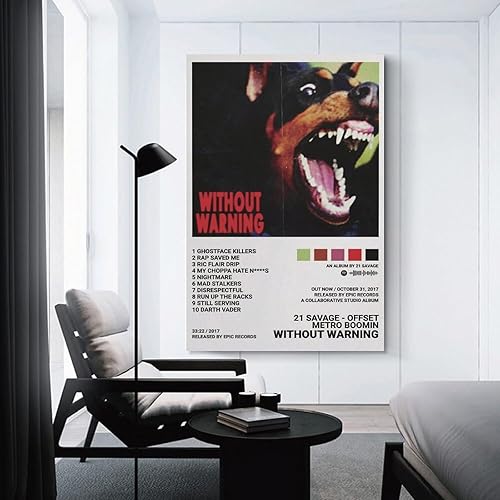 Miniatura 3 de VERMIS Póster de lienzo sin advertencia 21 salvajes, compensados y metro, pintura artística decorativa para pared, sala de estar, dormitorio,