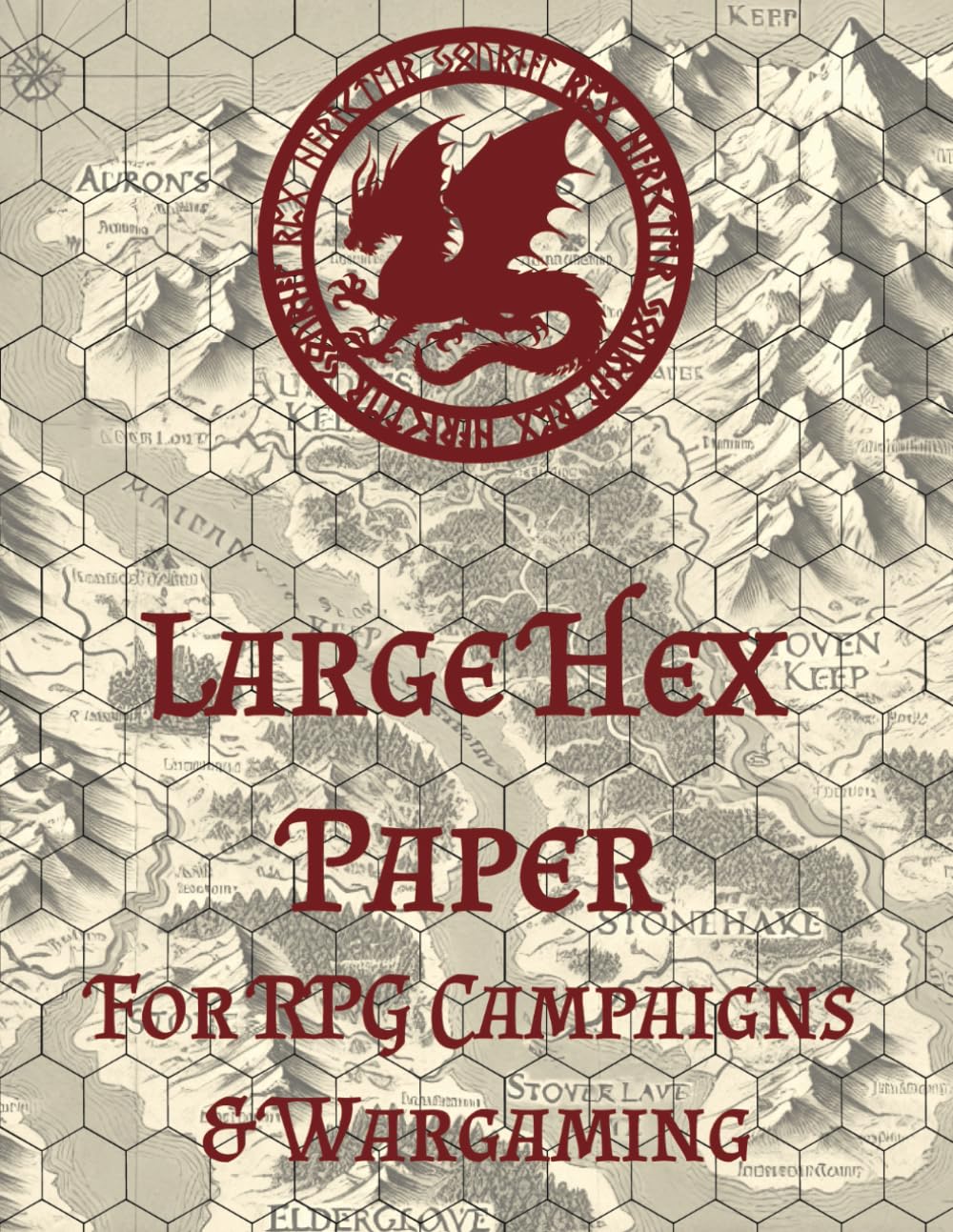 Large Hex Paper for RPG Campaigns and Wargaming: Essential Tool for RPG Maps, Wargaming, and Tactical Planning