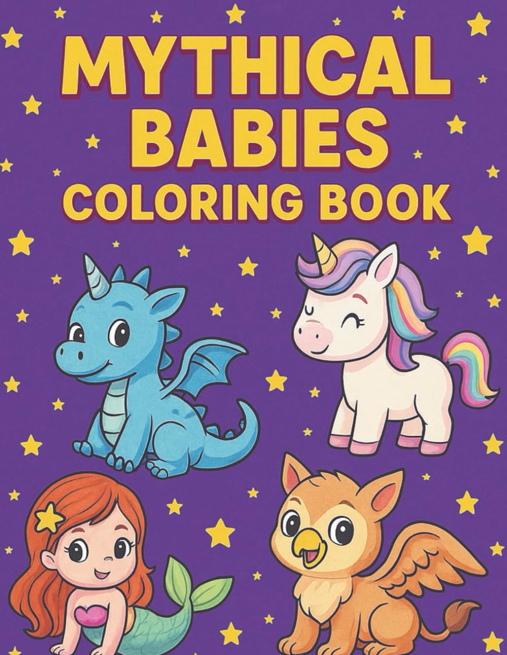 Mythical Babies Coloring Book
